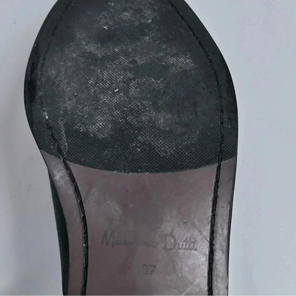 Massimo Dutti Black Pebbled Leather Women’s Knee High Riding Boots EU 37 US 6.5 - Picture 12 of 12